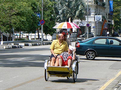 Велорикша. Пенанг. Малайзия.