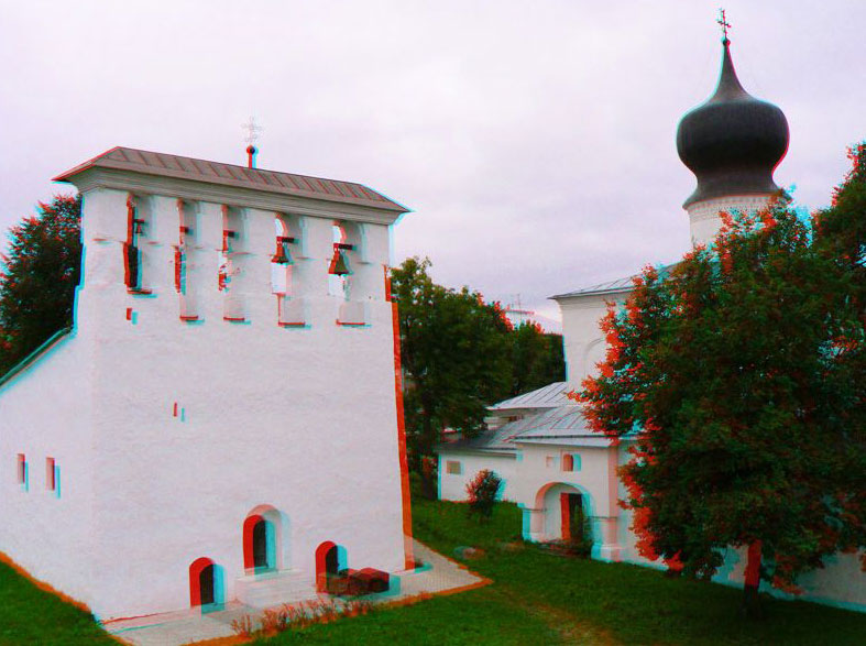 3D фото - Церковь Успения Пресвятой Богородицы с Парома. Псков.