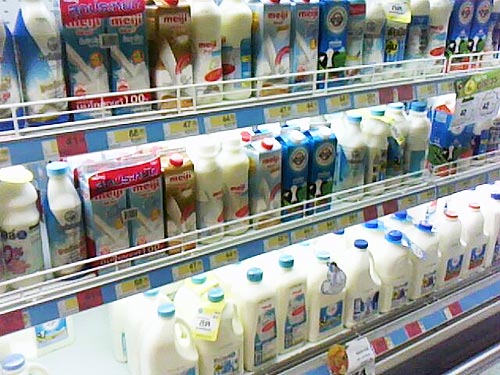 Огромный выбор молока в Таиланде!