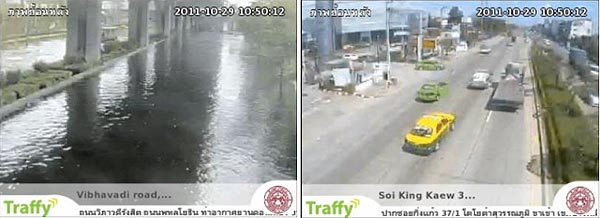 Vibhavadi road, Paholyothin Road Donmuang Airport outbound Donmuang<br>
Soi King Kaew 37/1 (entrance), Toyota Suwannaphum, inbound, Bangpli