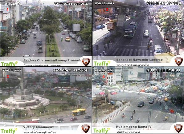 1.	Faichay Charunsanitwong-Prannok<br>
2.	Bangkapi Nawamin-Ladprao<br>
3.	Victory Monument<br>
4.	Hualampong Rama IV<br>
